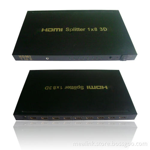 1 in 8 out 1X8 HDMI Splitter with IR Control